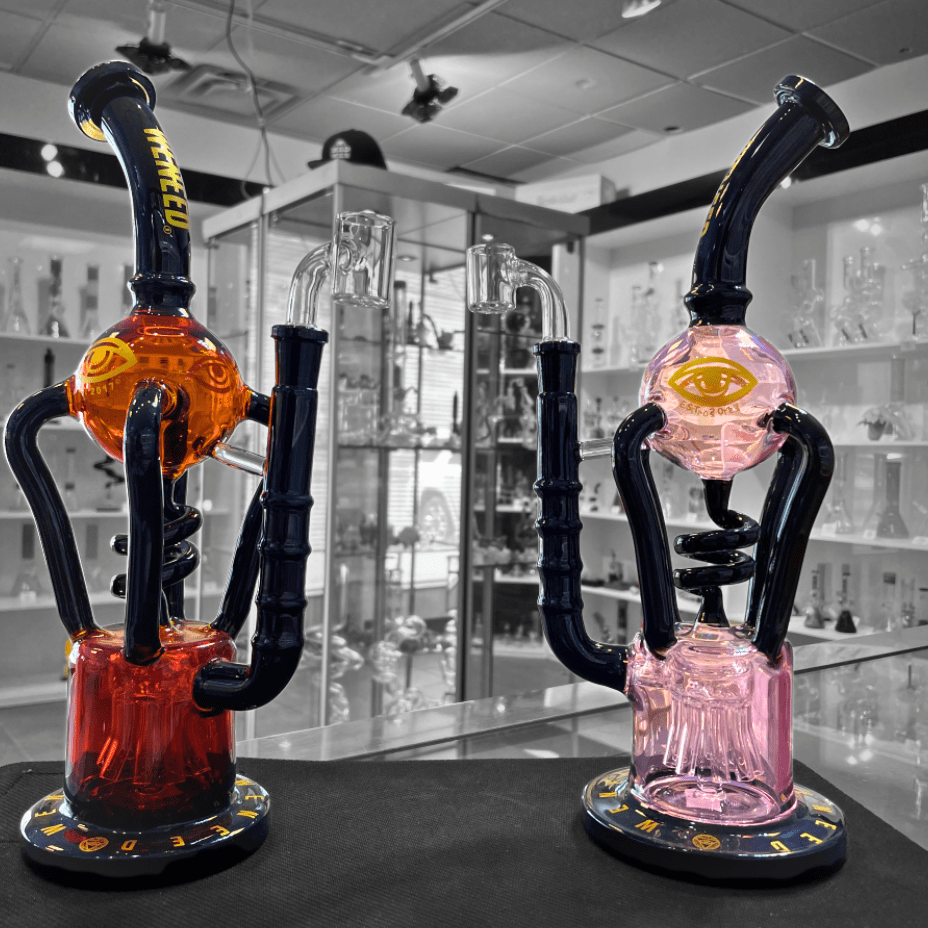 WENEED Dab Rigs 12" / Amber WENEED Dark Alchemy Recycler Dab Rig-12" WENEED Dark Alchemy Recycler Dab Rig-12"-Winkler Vape SuperStore & Bong Shop MB, Canada