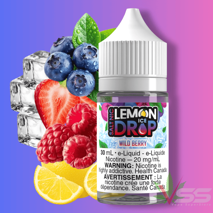 Wild Berry Ice by Lemon Drop Salt Winkler Vape SuperStore and Bong Shop Manitoba Canada