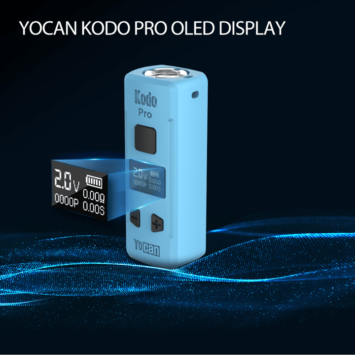 Yocan Kodo Pro 510 Thread Battery 400mAh / Blue Winkler Vape SuperStore and Bong Shop Manitoba Canada
