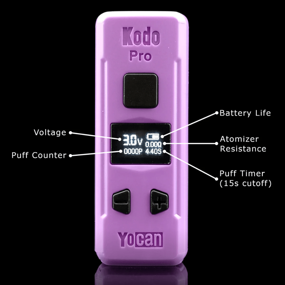 Yocan Kodo Pro 510 Thread Battery 400mAh / Purple Winkler Vape SuperStore and Bong Shop Manitoba Canada