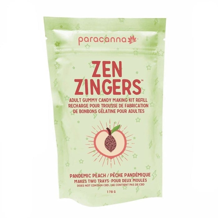 Zen Zingers 420 Accessories Peach Zen Zingers Gummy Refills Zen Zingers Gummy Refills-Winker Vape SuperStore Manitoba, Canada